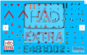 Decal 1/48 F-14A Helmet & dress sewing markings (HAD)