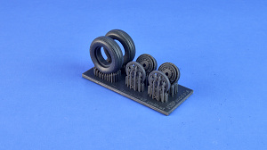 Additions (3D resin printing) 1/32 Колёса для F4U Corsair / F6F Hellcat NAVY wheels set (KepModels) 