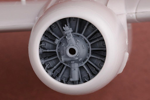 Additions (3D resin printing) 1/72 Grumman S-2F Tracker Engine & Exhaust set (designed to be used with Hasegawa kits)