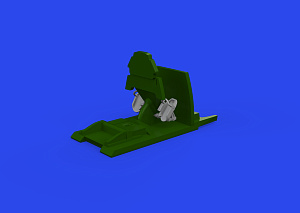 Additions (3D resin printing) 1/72 Messerschmitt Bf-109E rudder pedals early