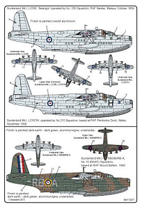 Decal 1/72 Short Sunderland Mk.I (Kits-World)