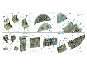 Nakajima B5N2 Kate 3D-Printed & coloured Interior on decal paper (Border model)