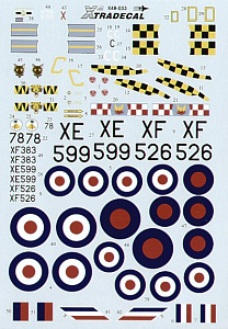 Decal 1/48 Hawker Hunter F.6 (Xtradecal)