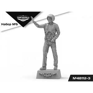 Figures (resin) 1/48 PIlots of the Russian Aerospace Forces. SET No.5-3 (Temp Models)