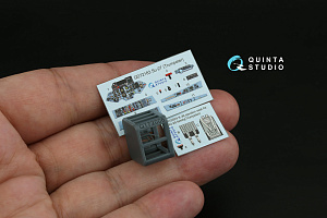 Su-27 3D-Printed & coloured Interior on decal paper (Trumpeter) (with 3D-printed resin part)