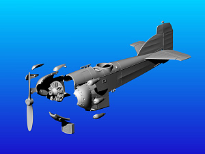 Model kit 1/72 Potez 25 Salmson 18 CMb Based (Frrom-Azur)