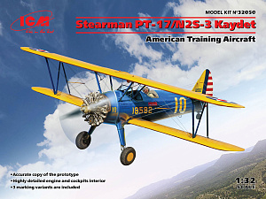 Model kit 1/32 Stearman PT-17/N2S-3 Kaydet American (ICM)