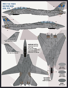 Decal 1/48 'Colors and Markings of US Navy Grumman F-14s Part VII'  (Furball Aero-Design)