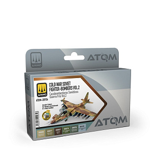 ATOM Cold War Soviet Fighter-Bombers Vol 2 Set 20 ml x 6 (Ammo Mig)