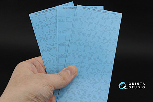 Riveting rectangles, rounded rectangles and ovals  (rivet size 0.10 mm, gap 0.4 mm, suits 1/72), Black color