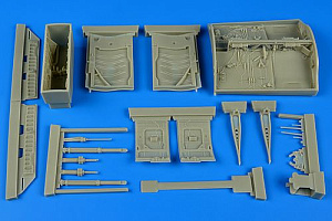 Additions (3D resin printing) 1/32        Lockheed F-104G/S Starfighter wheel bay (designed to be used with Italeri kits) 