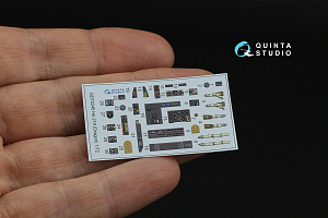 He 219 3D-Printed & coloured Interior on decal paper (Dragon)