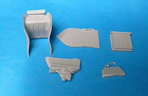 Additions (resin parts) 1/48 P-51D Mustang Detail Set (for Eduard kit) (Vector) 