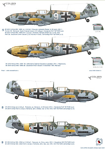 Decal 1/48 Bf-109 E trop (Operation Barbarossa) (Colibri Decals)