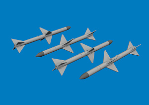 Additions (3D resin printing) 1/72 Brassin set - air-to-air missile AIM-7M
