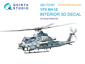 AH-1Z 3D-Printed & coloured Interior on decal paper (Dream Model)