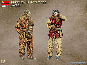 Model kit 1/35 DINGO Mk.III SCOUT CAR with CREW figures (MiniArt)