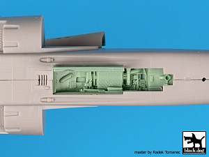 Additions (3D resin printing) 1/48      Dassault-Mirage F.1CT/CR wheel bays (designed to be used with Kitty Hawk Model kits)