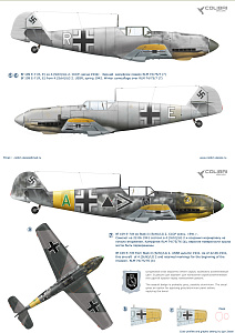 Decal 1/48 Bf-109 E (Schl)/LG 2 (Operation Barbarossa) Part I (Colibri Decals)