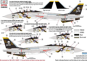 Decal 1/48 F-14A VF-84 'The final countdown' (HAD)