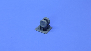 Additions (3D resin printing) 1/48 Bf-109 K type 1 wheels under load (KepModels) 