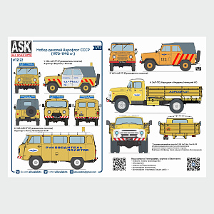 Decal 1/72 Aeroflot USSR Decal Set (Ground Equipment) (ASK)