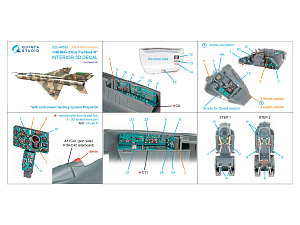 MiG-21bis late Fishbed-N 3D-Printed & coloured Interior on decal paper (Eduard) (with 3D-printed resin parts)