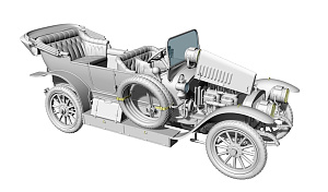 Model kit (resin cast) 1/35 Passenger car Russo-Balt From 24/30 (OtVinta!)