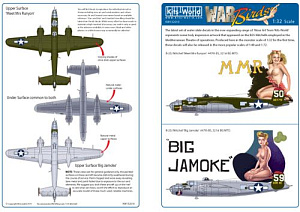 Decal 1/32 North-American B-25J Mitchell (Kits-World)