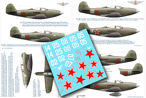 Decal 1/48 Р-39 in the Northern Fleet Air Force (Colibri Decals)