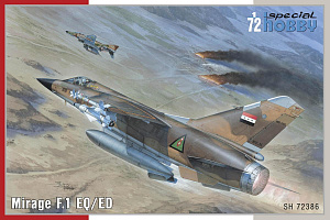 Model kit 1/72 Mirage F.1 EQ/ED (4x camo) re-issue (Special Hobby)