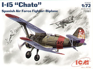 Model kit 1/72 Polikarpov I-15 'Chato' Spanish fighter (ICM)