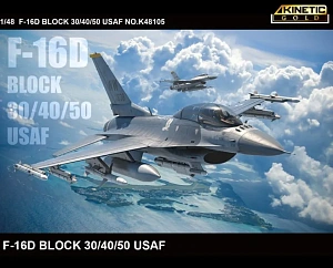 Model kit 1/48 F-16D Block 30/40/50 USAF (Kinetic Model Kits)