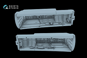 Su-30SM Complete Wheel Wells (Zvezda) (with 3D-printed resin parts)