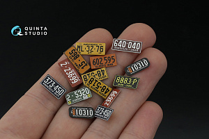 Midwestern U.S. License Plates 1940-1950 (All kits) (with metal base)