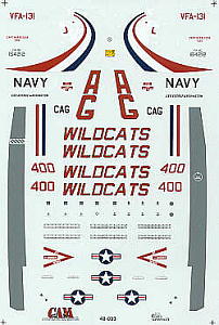 Decal 1/48 McDonnell-Douglas F/A-18C Hornet (CAM)