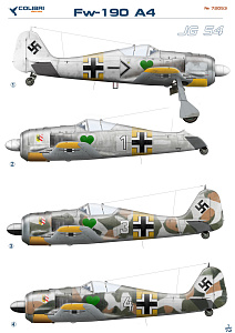 Decal 1/72 Fw-190 A4 Jg 54 (Colibri Decals)