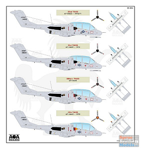 Decal 1/32 North-American/Rockwell OV-10A Broncos (USAF Vietnam War) (AOA Decals)
