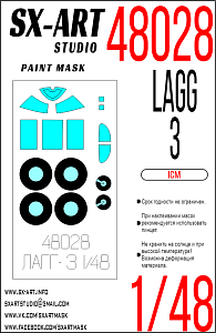 Paint Mask 1/48 LaGG-3 (ICM)