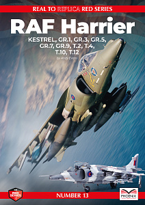 Aircraft books RAF Harrier by Andy Evans including Kestrel, GR.1 GR.3 GR.5 GR.7 GR.9 T.2 T.4 T.10 and T.12 (Phoenix Scale Publications)
