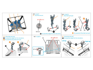 Su-30SM Landing Gear Struts (Zvezda)