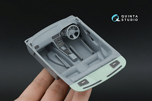 Nissan Silvia S13 K-s 3D-Printed & coloured Interior on decal paper (Tamiya) (with metal sticker parts)