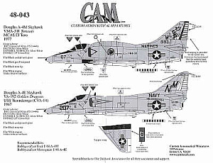 Decal 1/48 Douglas A-4E/M Skyhawk (2) (CAM)