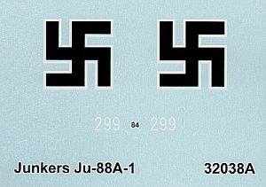 Decal 1/32 Junkers Ju-88A-1 (3) (Techmod)