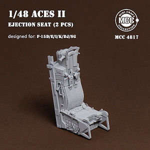 Additions (3D resin printing) 1/48 ACES II Ejection Seats for McDonnell F-15 Eagle (2pcs) (designed to be used with Academy, Great Wall Hobby, Hasegawa, Hobby Boss, Italeri and Tamiya kits)