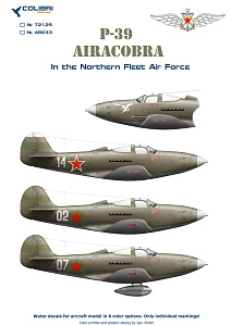 Decal 1/48 Р-39 in the Northern Fleet Air Force (Colibri Decals)