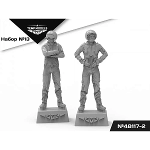 Figures (resin) 1/48 PIlots of the Russian Aerospace Forces (SVO) PSO SET No.13-2 (Temp Models)