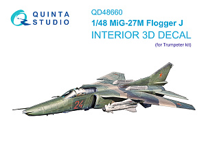 MiG-27M Flogger-J 3D-Printed & coloured Interior on decal paper (Trumpeter)