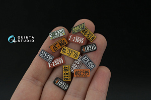 Midwestern U.S. License Plates 1940-1950 (All kits) (with metal base)