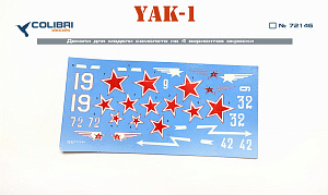 Decal 1/72 Yak-1 (Colibri Decals)